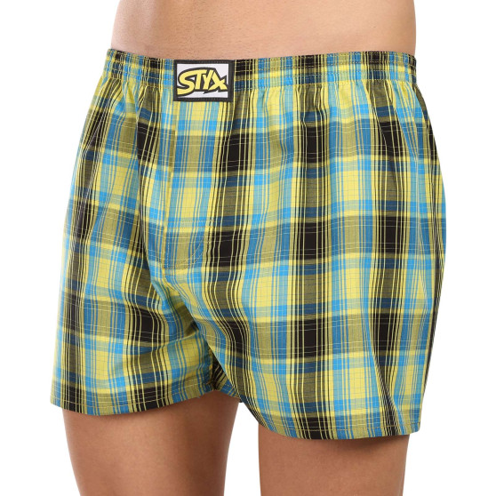 3PACK Calzones de hombre Styx goma clásica sobredimensionado multicolor (3E102123)