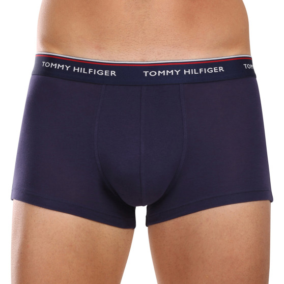 3PACK Boxers para hombre Tommy Hilfiger azul oscuro (1U87903841 409)