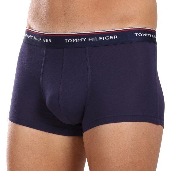 3PACK Boxers para hombre Tommy Hilfiger azul oscuro (1U87903841 409)