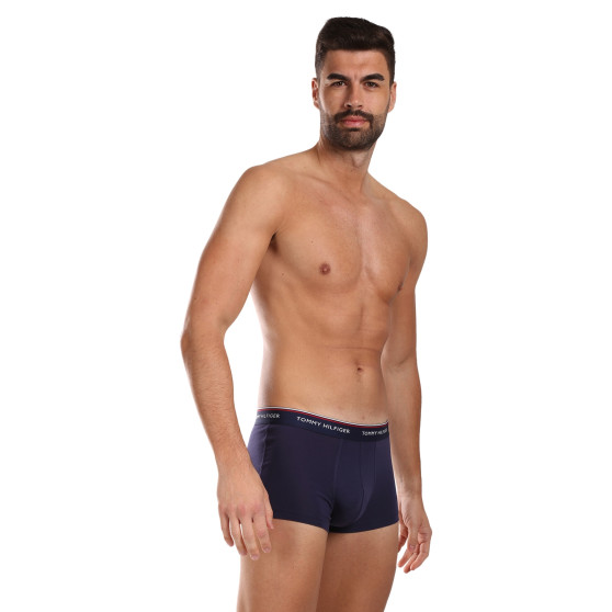 3PACK Boxers para hombre Tommy Hilfiger azul oscuro (1U87903841 409)