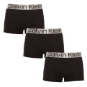 3PACK Boxers para hombre Calvin Klein negro (NB3130A-7V1)