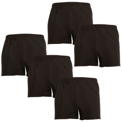 5PACK Calzones de hombre Nedeto negro (5NDTT001)