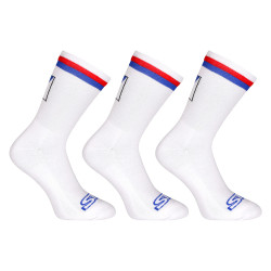 3PACK calcetines Styx alto blanco tricolor (3HV10111)