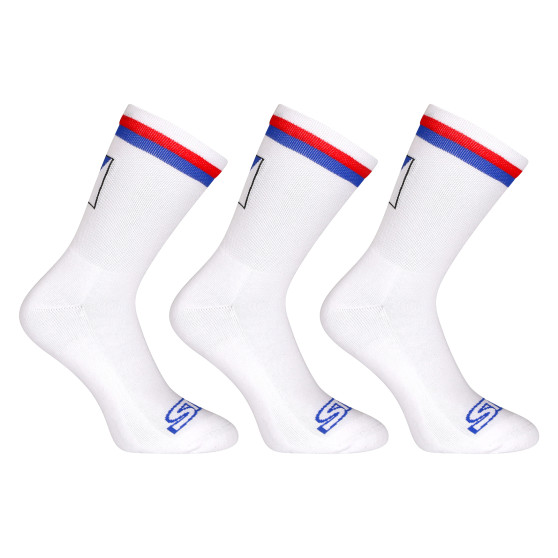 3PACK calcetines Styx alto blanco tricolor (3HV10111)