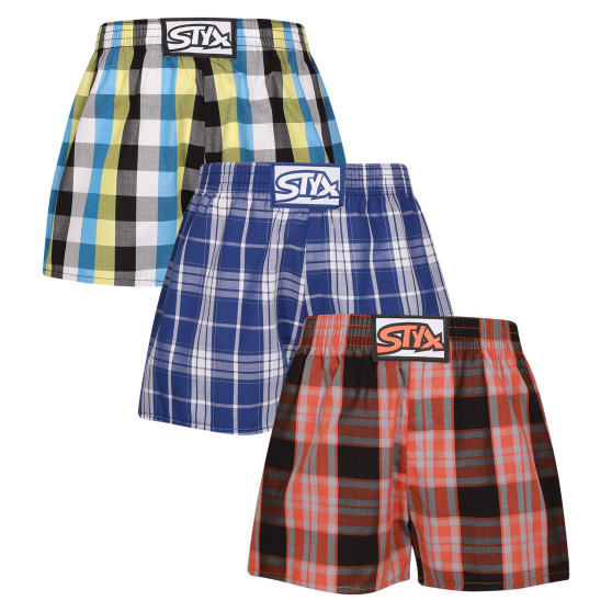 3PACK pantalón corto para niños Styx classic elastic multicolor (3J102426)