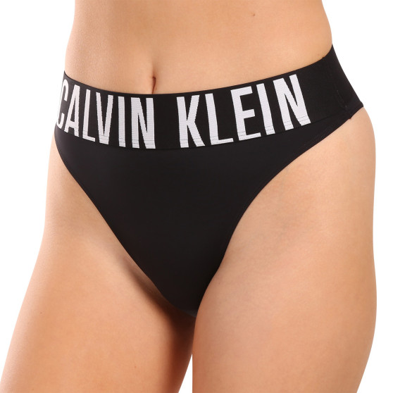 Tanga de mujer Calvin Klein negro (QF7639E-UB1)