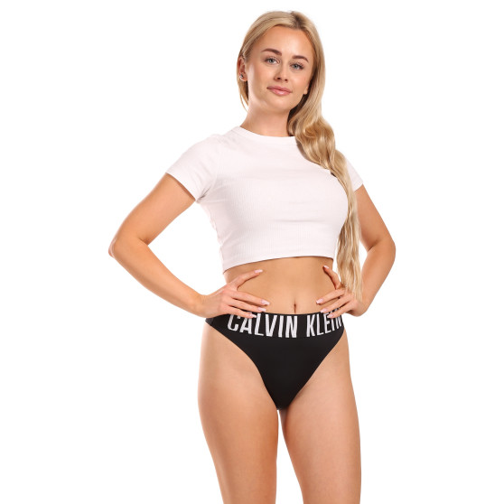 Tanga de mujer Calvin Klein negro (QF7639E-UB1)