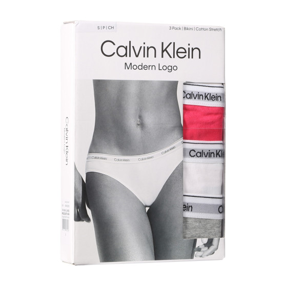 3PACK bragas de mujer Calvin Klein multicolor (QD5207E-NP4)