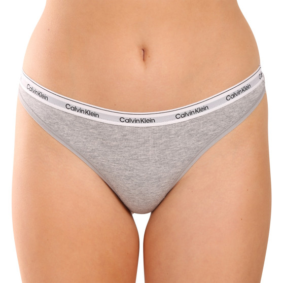 3PACK tanga de mujer Calvin Klein multicolor (QD5209E-NP4)