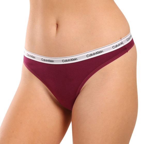 3PACK tanga de mujer Calvin Klein multicolor (QD5209E-NP6)