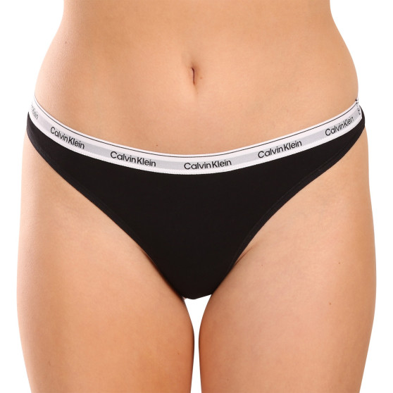 3PACK tanga de mujer Calvin Klein multicolor (QD5209E-NP6)