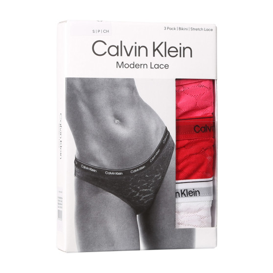 3PACK bragas de mujer Calvin Klein multicolor (QD5069E-NPC)