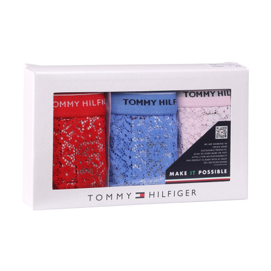 3PACK tanga de mujer Tommy Hilfiger multicolor (UW0UW04896 0WR)