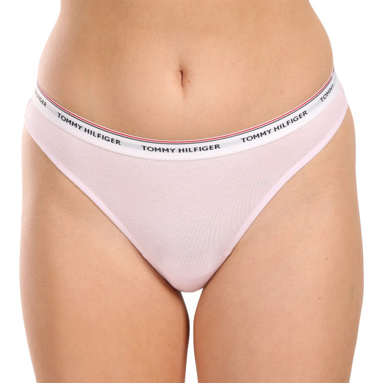 3PACK tanga de mujer Tommy Hilfiger multicolor (UW0UW04894 0WR)