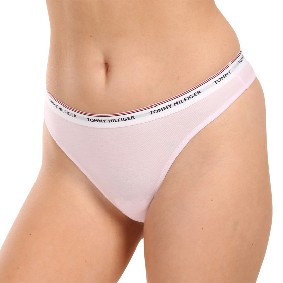 3PACK tanga de mujer Tommy Hilfiger multicolor (UW0UW04894 0WR)