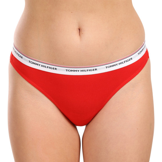 3PACK tanga de mujer Tommy Hilfiger multicolor (UW0UW04894 0WR)