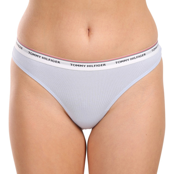 3PACK tanga de mujer Tommy Hilfiger multicolor (UW0UW04894 0VQ)