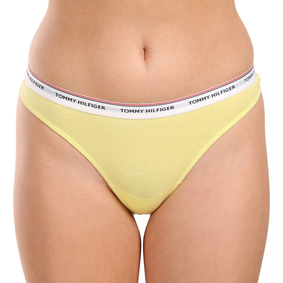 3PACK tanga de mujer Tommy Hilfiger multicolor (UW0UW04894 0VQ)