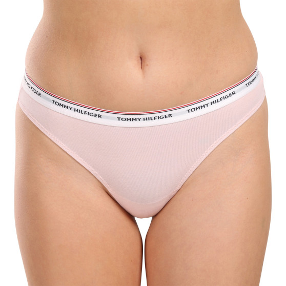 3PACK tanga de mujer Tommy Hilfiger multicolor (UW0UW04894 0VQ)