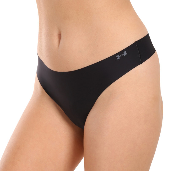 3PACK tanga de mujer Under Armour negro (1383893 001)