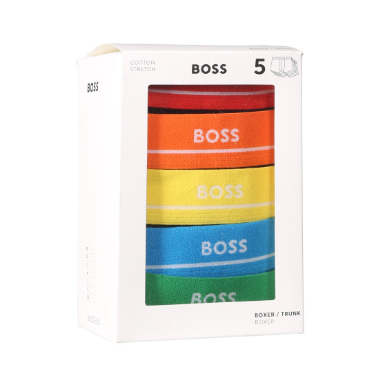 5PACK Boxers para hombre BOSS negro (50489616 999)