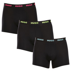 3PACK Boxers para hombre HUGO negro (50503079 971)