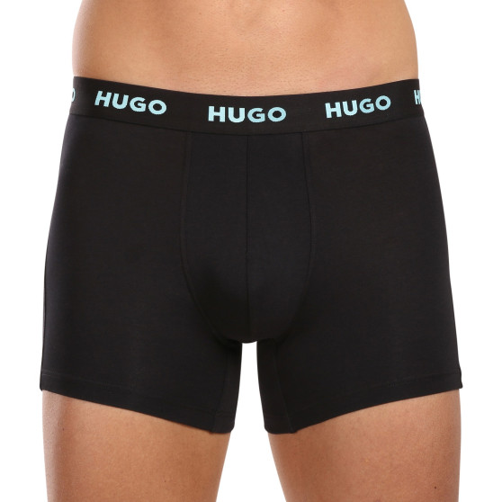 3PACK Boxers para hombre HUGO negro (50503079 971)