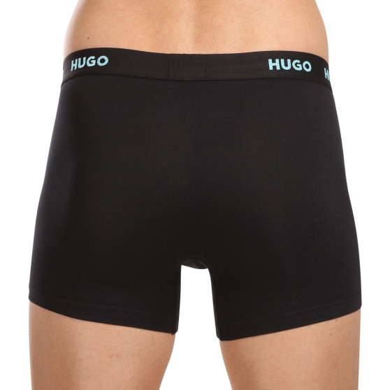 3PACK Boxers para hombre HUGO negro (50503079 971)