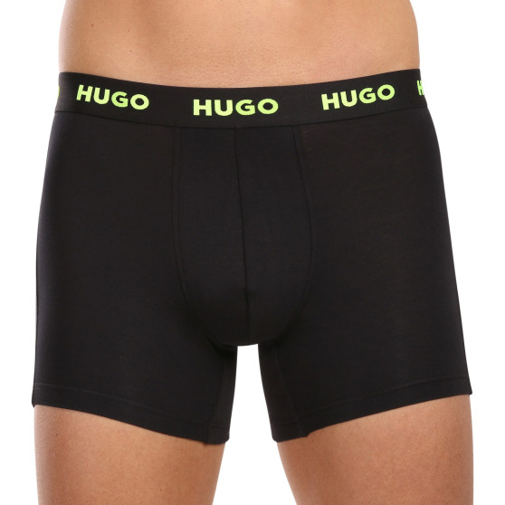 3PACK Boxers para hombre HUGO negro (50503079 971)