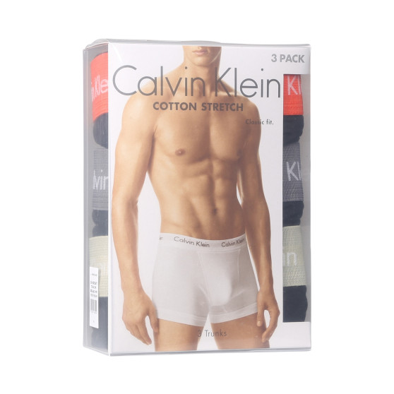 3PACK Boxers para hombre Calvin Klein negro (U2662G-MWR)