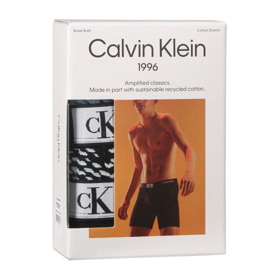 3PACK Boxers para hombre Calvin Klein multicolor (NB3529E-MRU)