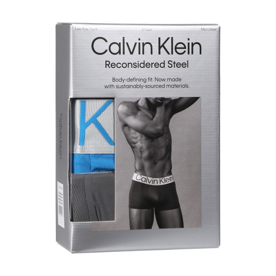 3PACK Boxers para hombre Calvin Klein multicolor (NB3074A-MH8)