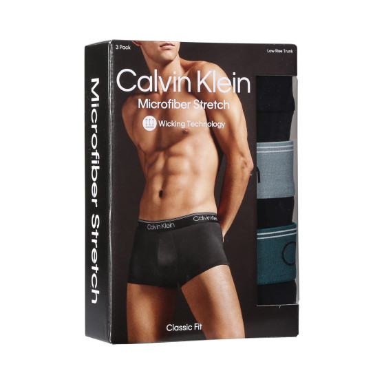 3PACK Boxers para hombre Calvin Klein negro (NB2569A-N2L)