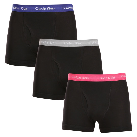 3PACK Boxers para hombre Calvin Klein negro (NB2615A-MLR)