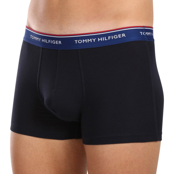 3PACK Boxers para hombre Tommy Hilfiger azul oscuro (UM0UM01642 0SS)