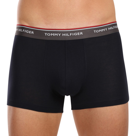 3PACK Boxers para hombre Tommy Hilfiger azul oscuro (UM0UM01642 0SS)