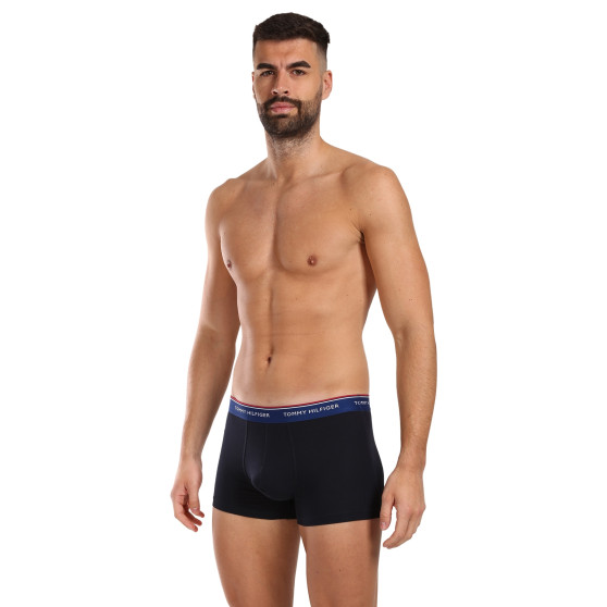 3PACK Boxers para hombre Tommy Hilfiger azul oscuro (UM0UM01642 0SS)