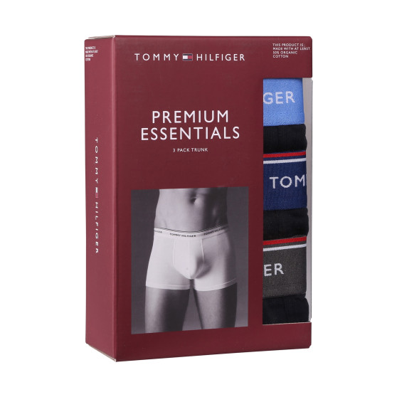 3PACK Boxers para hombre Tommy Hilfiger azul oscuro (UM0UM01642 0SS)