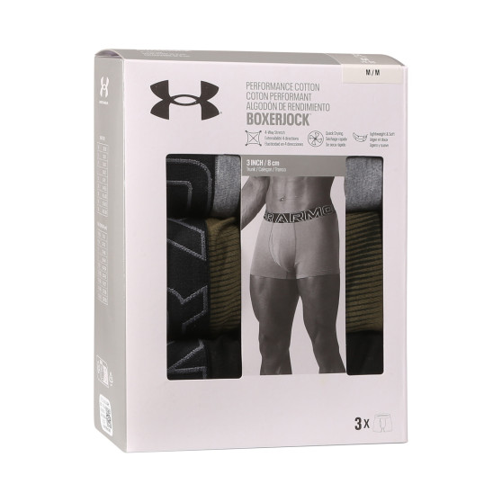 3PACK Boxers para hombre Under Armour multicolor (1383892 390)