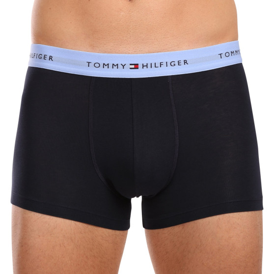 3PACK Boxers para hombre Tommy Hilfiger azul oscuro (UM0UM02763 0VI)