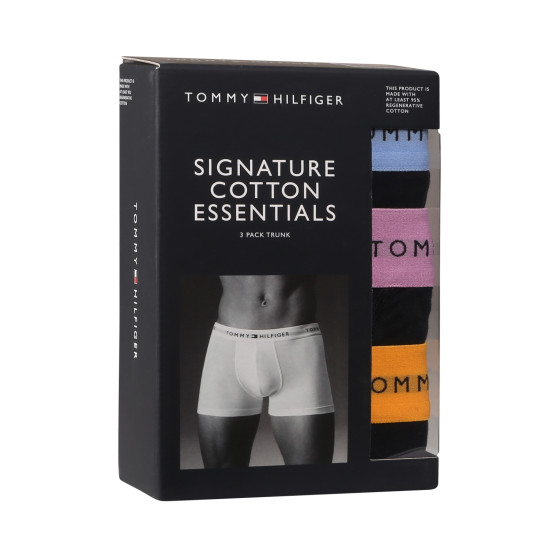 3PACK Boxers para hombre Tommy Hilfiger azul oscuro (UM0UM02763 0VI)