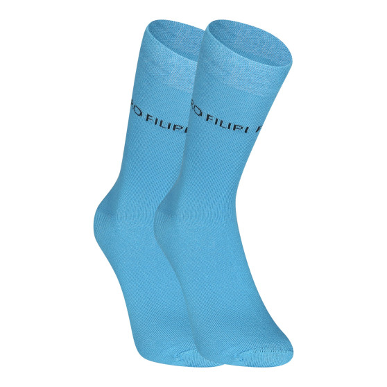 Calcetines Pietro Filipi alto bambú azul (1PBV003)