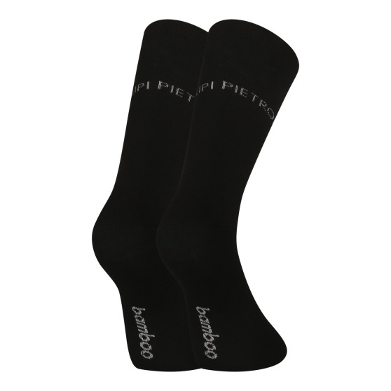 3PACK calcetines Pietro Filipi high bamboo negro (3PBV001)