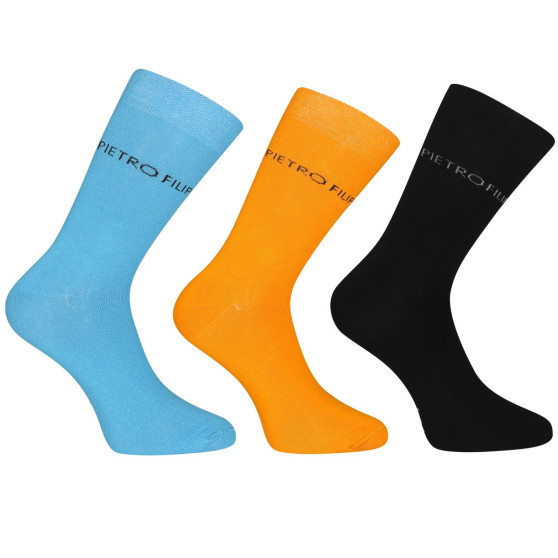 3PACK calcetines Pietro Filipi bambú alto multicolor (3PBV003)