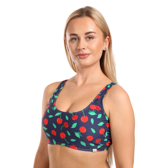 Alegre sujetador de baño deportivo para mujer Dedoles Sweet Cherry (D-F-SCL-S-BLT-C-1586)