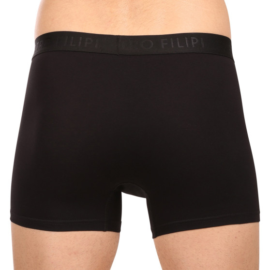 3PACK Boxers para hombre Pietro Filipi negro (3BCL001)