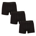 3PACK Boxers para hombre Pietro Filipi negro (3BCL001)