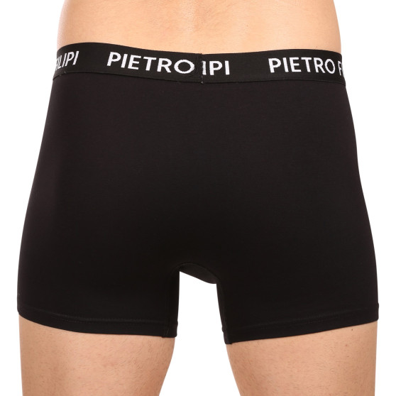 3PACK Boxers para hombre Pietro Filipi negro (3BCL002)