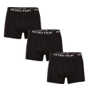 3PACK Boxers para hombre Pietro Filipi negro (3BCL002)