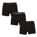 3PACK Boxers para hombre Pietro Filipi negro (3BCL005)